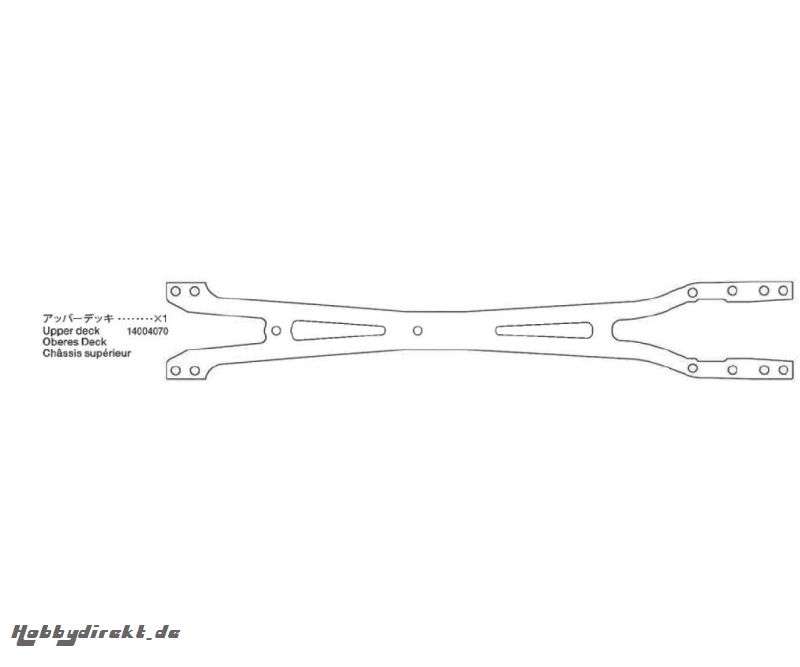 Carbon Chassisplatte oben 42162 TRF416X Tamiya 4004070 304004070