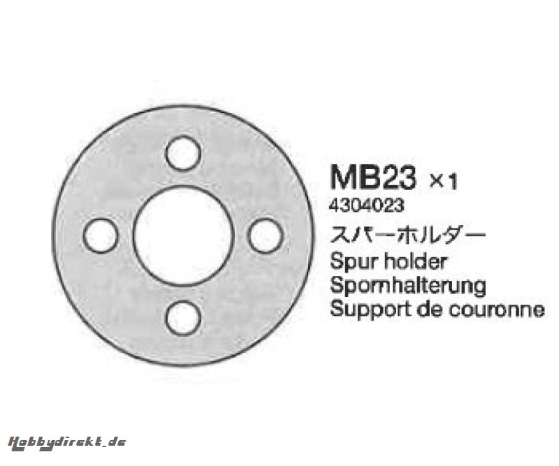 HALTERUNG SPURSTANGE Tamiya 4304023