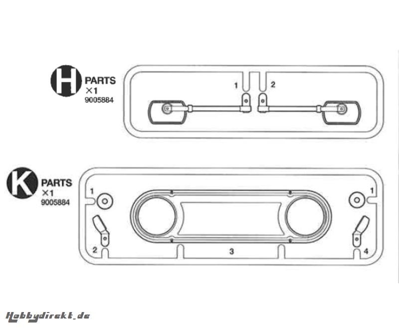 H+K-Teile 58405 Tamiya 9005884