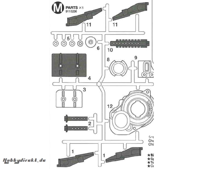 M-Teile 58416 Tamiya 9115236