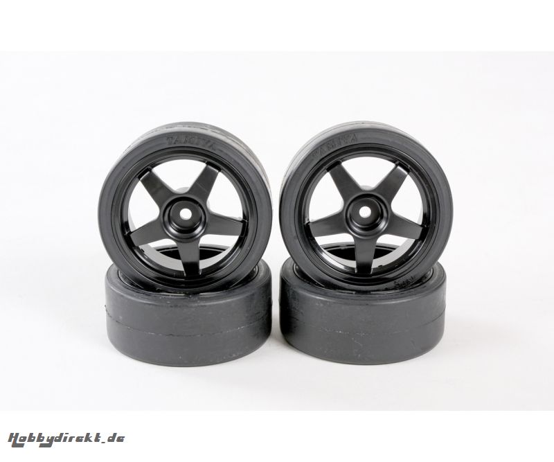 1:10 Drifträder (4) schwarz 26mm Tamiya 309400564