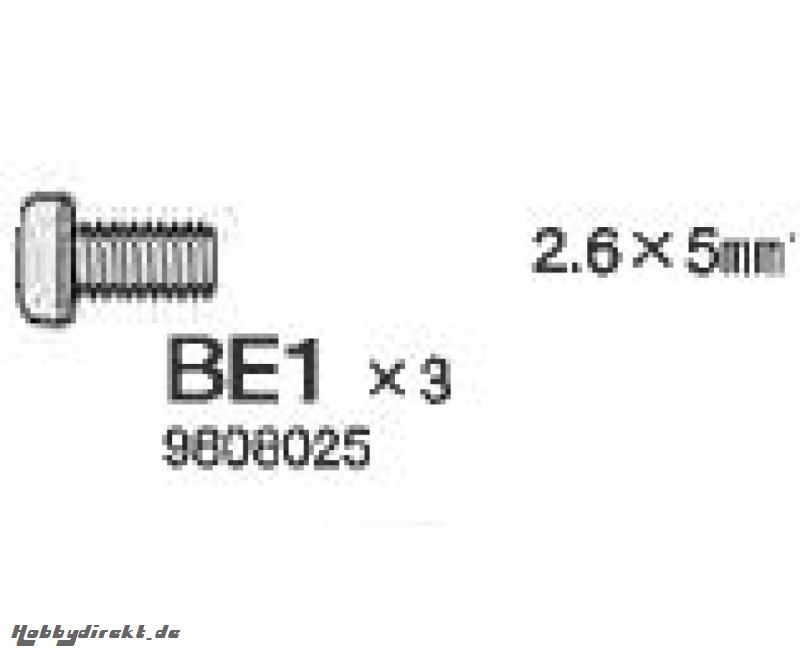 Schraube 2.6x5mm 42106 Tamiya 9808025