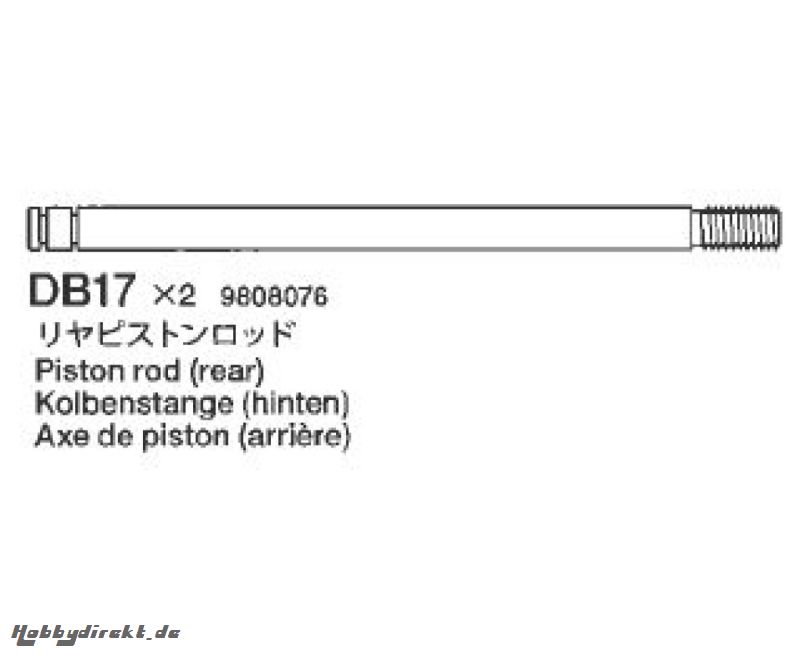 Kolbenstange hinten 49475 Tamiya 9808076