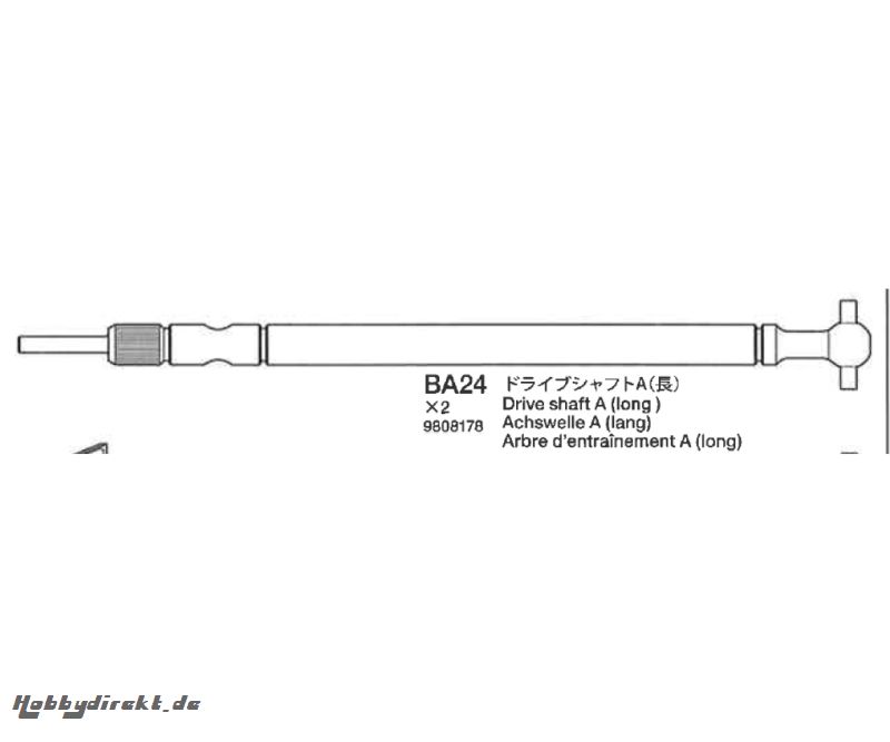 Antriebswelle A+B 58405 Tamiya 9808178