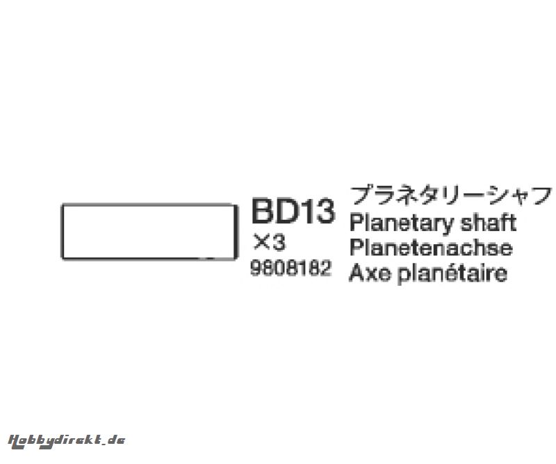 Planetenwelle 58405 Tamiya 9808182