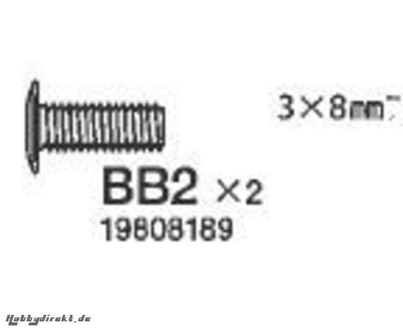 Schraube 3x8mm Tamiya 9808189