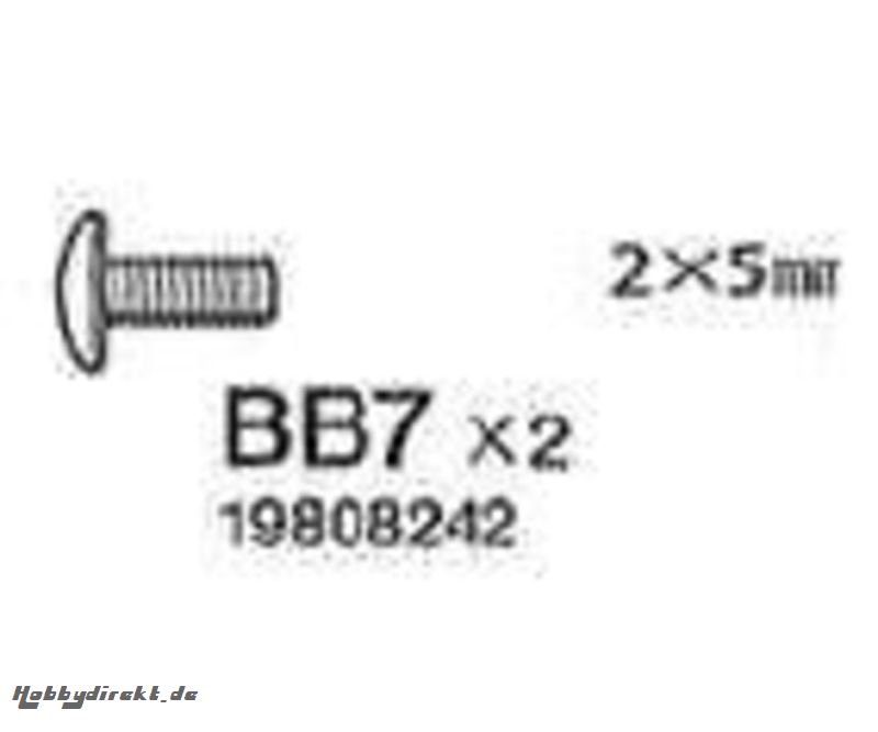 Schraube 2x5 mm (10) Tamiya 9808242 309808242