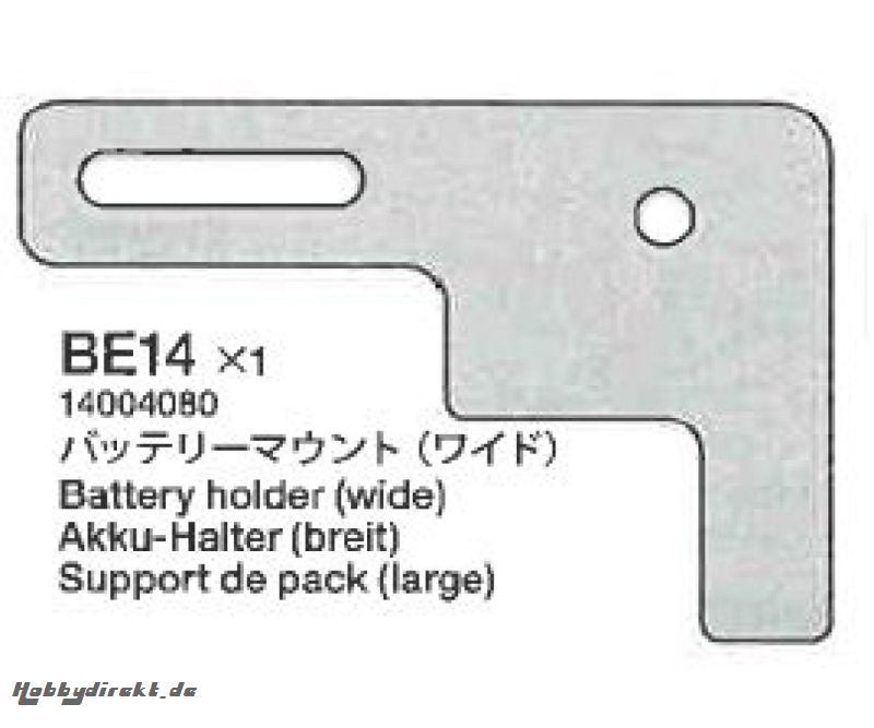 TRF417 Racing Pack Halter weit Tamiya 4004080 314004080