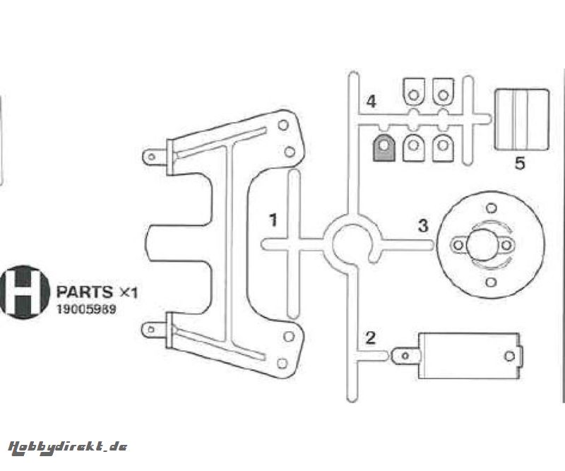 Holiday Buggy H-Teile Kar.-Halter 58470 Tamiya 9005989 319005989