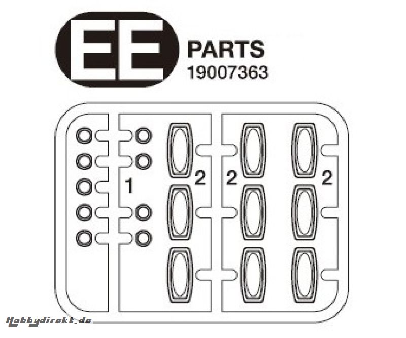 EE-Teile Glasteile Lampenbüg. S770 56368 Tamiya 9007363 319007363