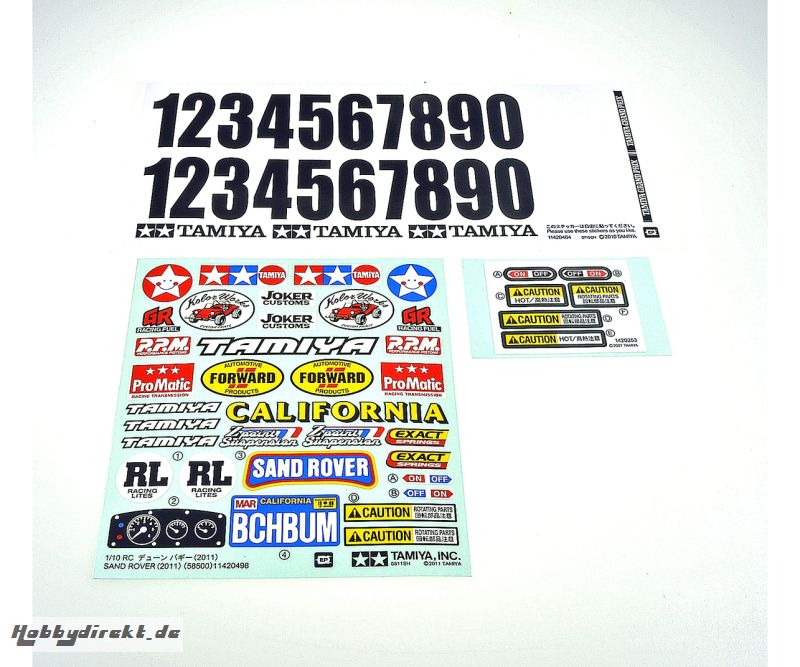 Sticker-Beutel Sand Rover 58500 Tamiya 9495683 319495683