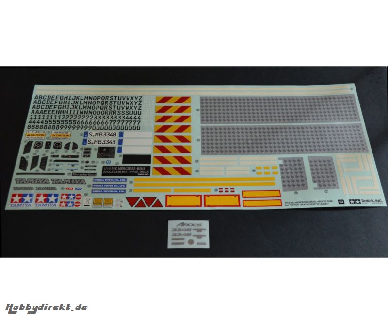 Aufkleber MB AROCS Hinterkipper 56357 Tamiya 9495932 319495932