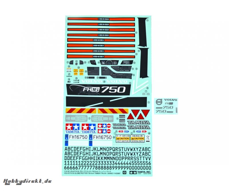 Aufkleber Volvo FH16 56360 Tamiya 9495961 319495961