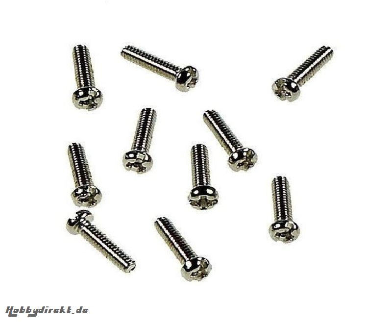 M2 Schraube 2x10mm (10) 3-tlg.Felgen hi. Tamiya 9805868 319805868