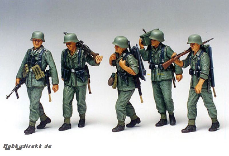 1:35 WWII Fig.-Set MG-Trupp i.Manöver(5) Tamiya 300035184