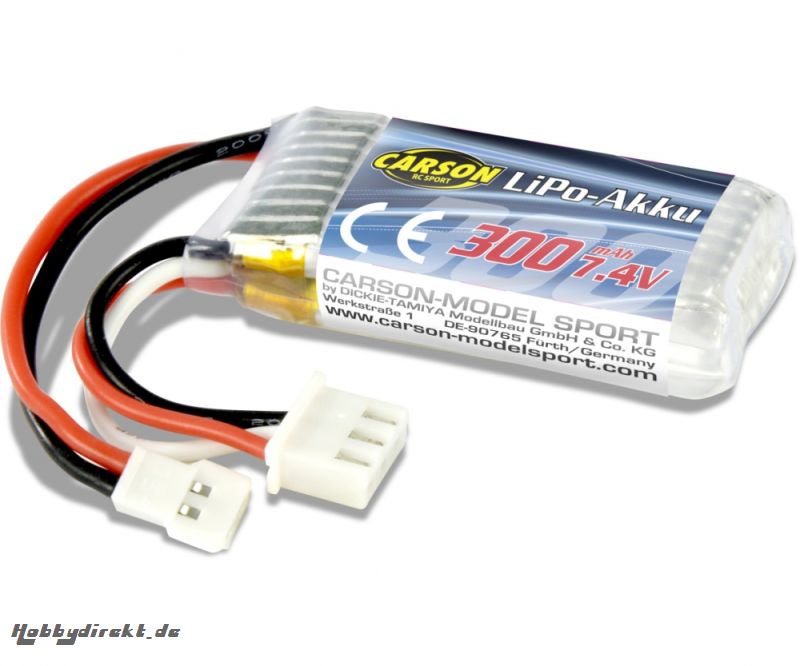 7,4V/300mAh LiPO Akku Spy Hawk 750 Carson 500608169