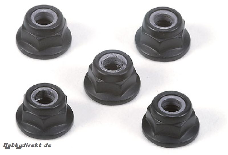 4mm Alu Stoppmutter Schwarz (5) Tamiya 300053162