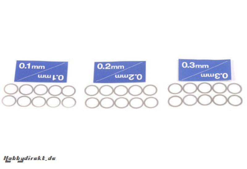 Distanzscheiben-Set 10mm (10) 0,1-0,3 Tamiya 300053588