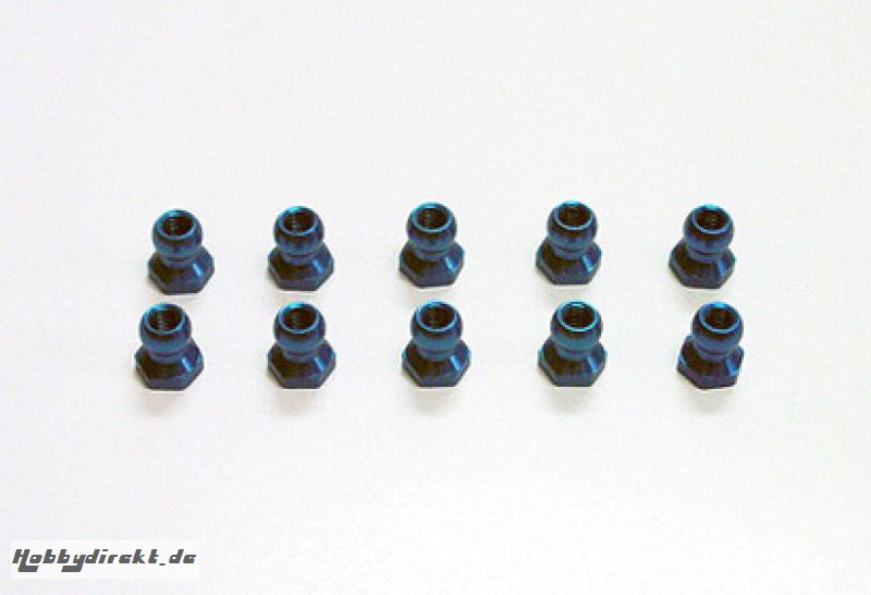 Kugelmuttern (10) 5mm Alu blau Tamiya 300053640