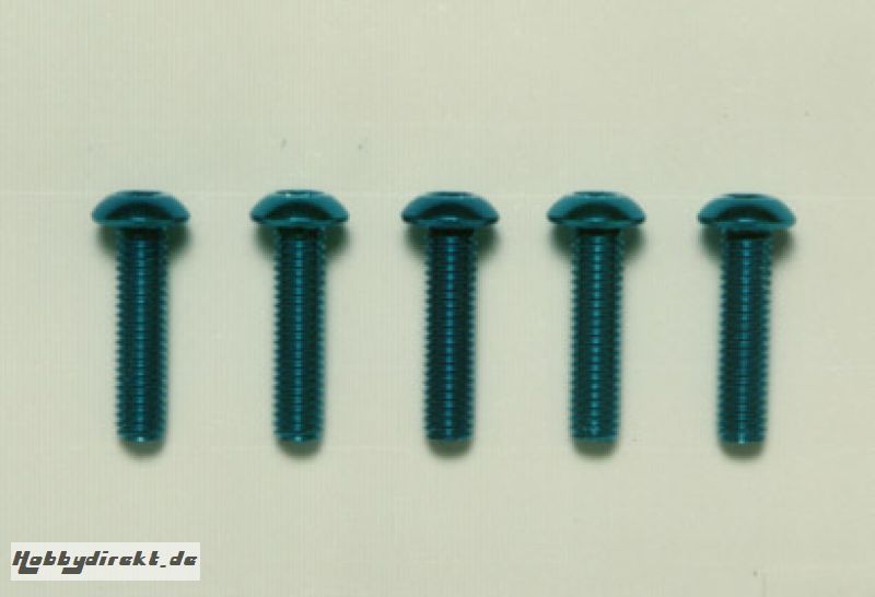 3x12mm Sockelschraube(blau) Tamiya 53768