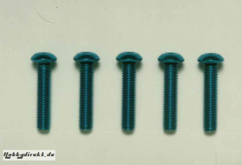 3x14mm Sockelschraube(blau) Tamiya 53769