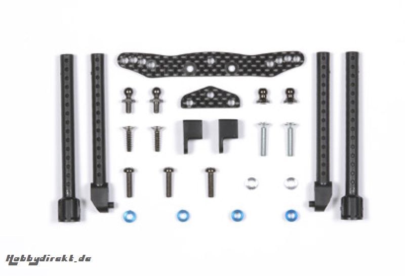 Carbon Damper Stay F TT-01E Tamiya 54059