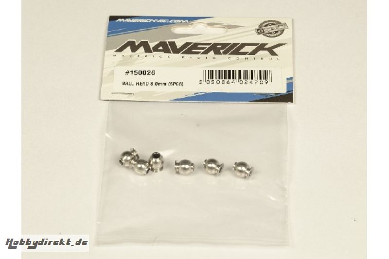 BALL HEAD 8.0mm (6PCS) MAVERICK 150026