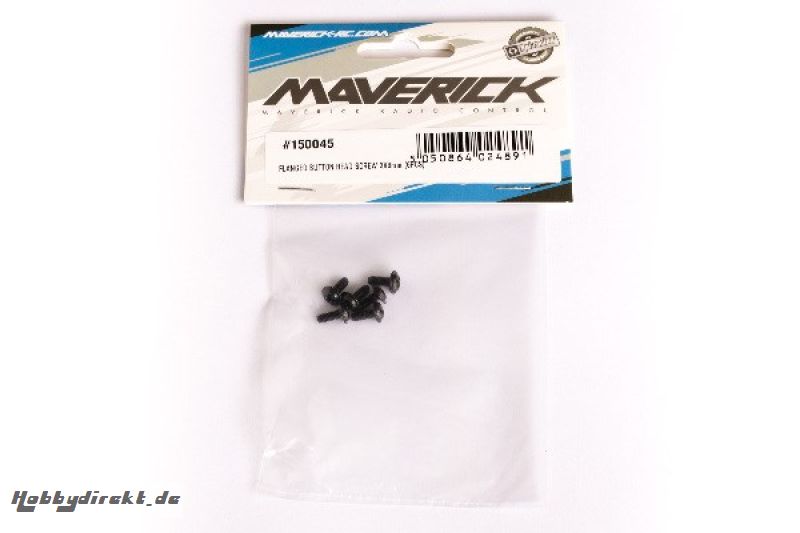 FLANGED BUTTON HEAD SCREW 3X8mm (6PCS) MAVERICK 150045