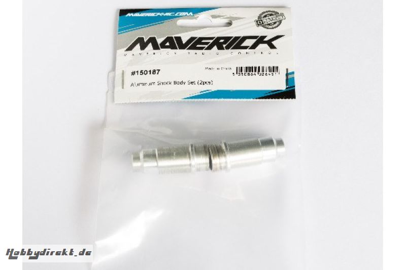 Aluminum Shock Body Set (Silver 2pcs) MAVERICK 150187