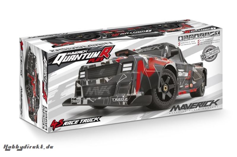 QuantumR Flux 4S 1/8 4WD Race Truck - Grey/Red MAVERICK 150313