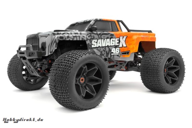 GT-6 Sportcab Painted Truck Body (Grey/Orange) HPI 160104