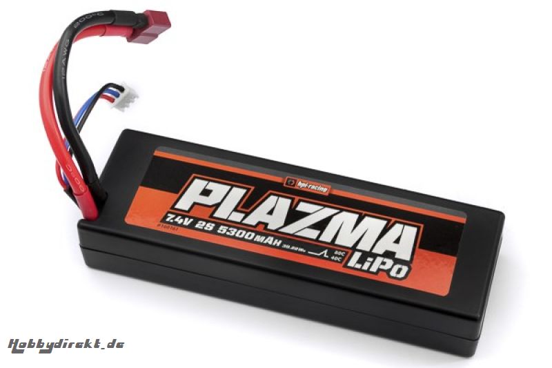 Plazma 7.4V 5300mAh 40C LiPo Battery Pack 39.22Wh HPI 160161