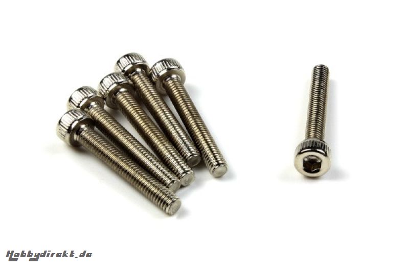 Cap Head Screw Counterclockwise M3x20mm (6 pcs) HPI 160283