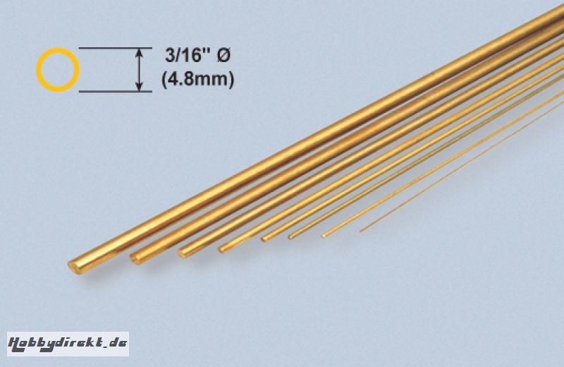 Messingstange - 4.76 x 305mm KandS