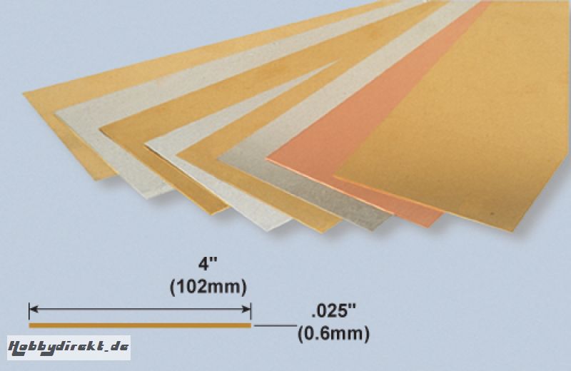 Kupferplatte 0.6x102x254mm KandS