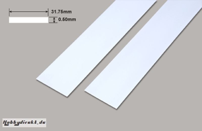 Platten - 31.75 x 0.50 x 610mm Plastruct