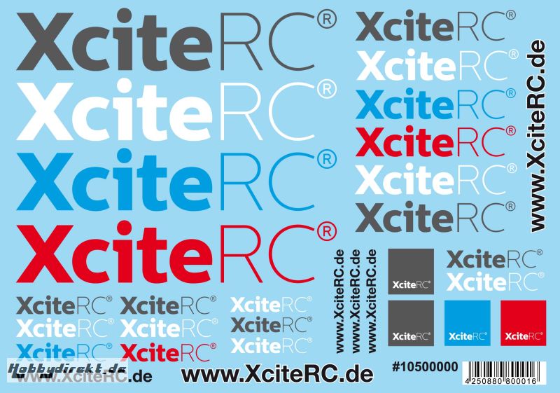 Dekorbogen XciteRC A5 XciteRC 10500000