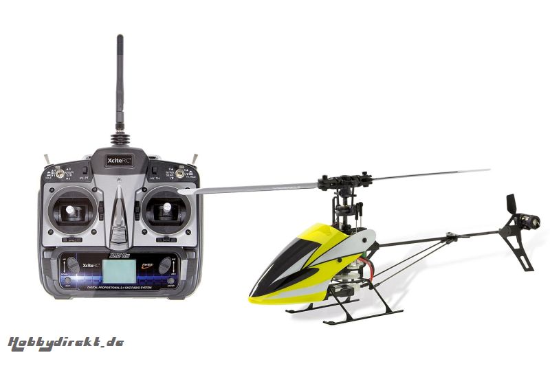 Flybarless 245 Trainer Single Blade V2.0 - 4 Kanal RTF Hubschrauber mit 6S Profi 6-Kanal Sender XciteRC 13004600