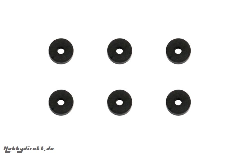 Gummischeiben für Blatthalter (6) für Flybarless 245 3D Hubschrauber XciteRC 14001008