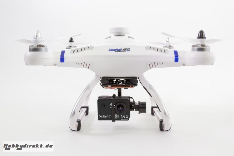 XciteRC Rocket 400 Quadrocopter 4K - RTF-Drohne mit Brushless-Gimbal und UHD-Kamera Mode 1 XciteRC 15001410