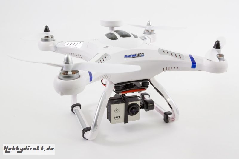 Rocket 400 GPS - RTF Quadrocopter mit Brushless Gimbal und Full HD-Action Kamera Mode 2 XciteRC 15001600