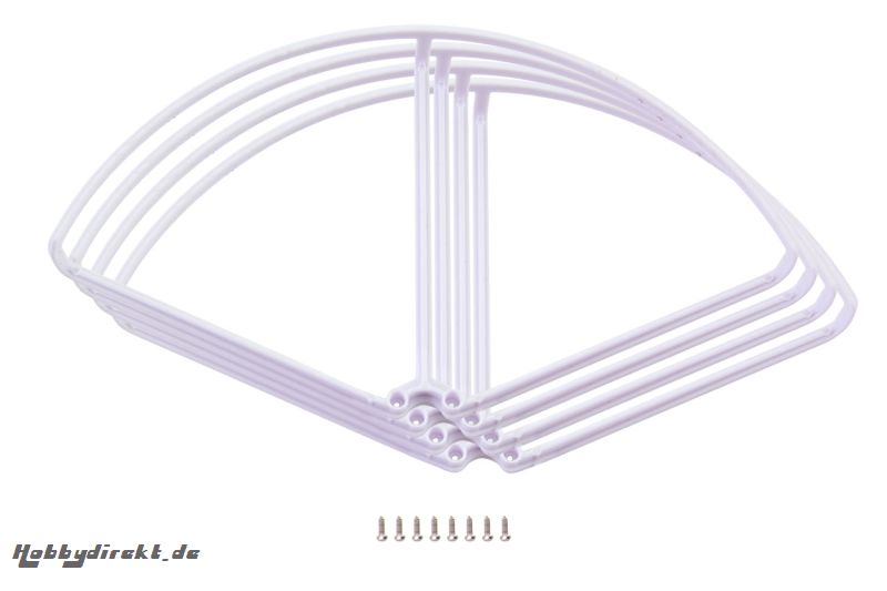 Propellerschutzringe weiß Rocket 260 3D (4) XciteRC 15002106