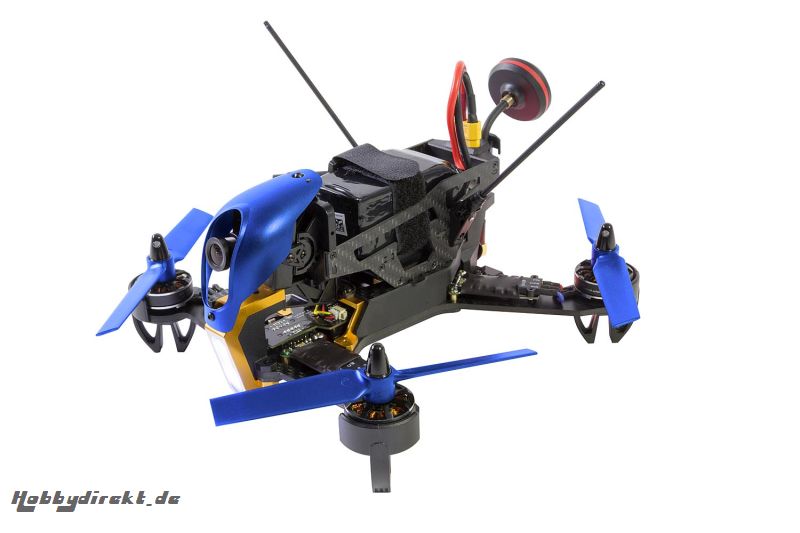 Walkera FPV Racing-Quadrocopter F210 3D RTF - FPV-Drohne mit Sony HD-Kamera, OSD, Akku, Ladegerät und DEVO 7 Fernsteuerung Walkera 15003970