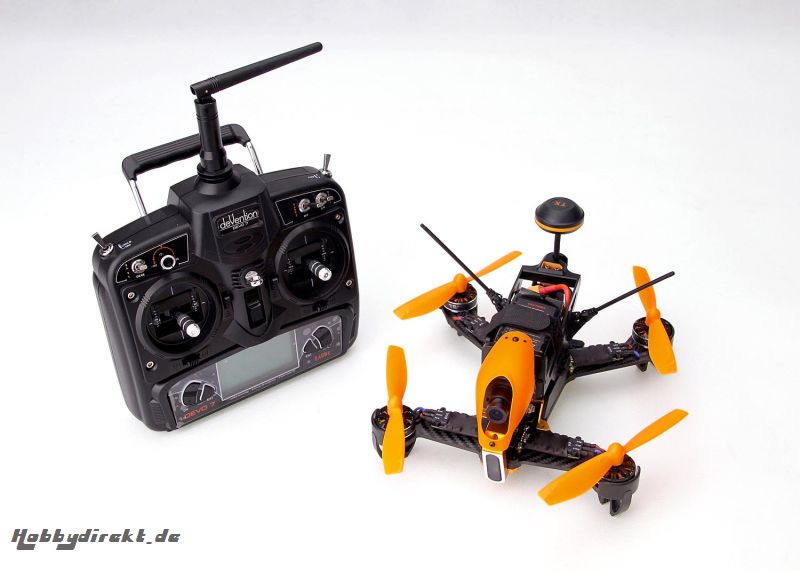 Walkera FPV Racing-Quadrocopter F210 3D RTF - FPV-Drohne mit Sony HD-Kamera, OSD, Videobrille, Akku, Ladegerät und DEVO 7 Fernsteuerung Walkera 150039