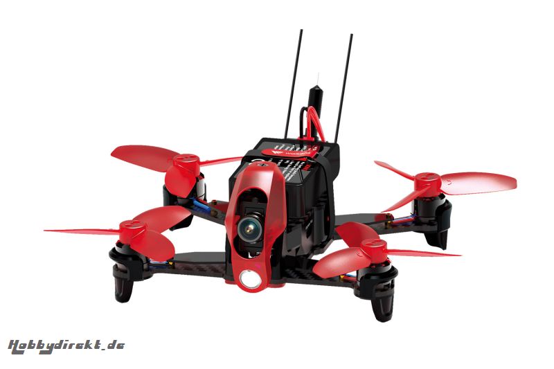 Walkera FPV Racing-Quadrocopter Rodeo 110 RTF - FPV-Drohne mit HD-Kamera, Akku, Ladegerät und DEVO 7 Fernsteuerung Walkera 15004100