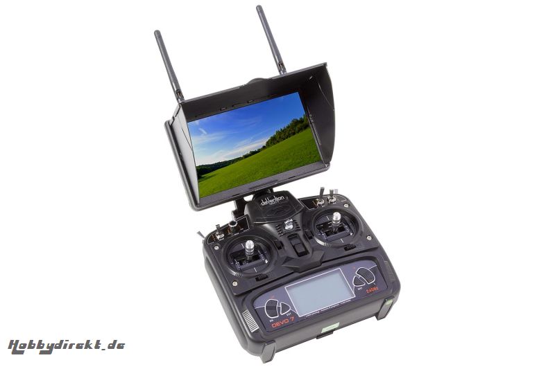 Walkera FPV Racing-Quadrocopter Rodeo 150 RTF weiß - FPV-Drohne mit HD-Kamera, FPV-Monitor, Akku, Ladegerät und DEVO 7 Fernsteuerung Walkera 15004460