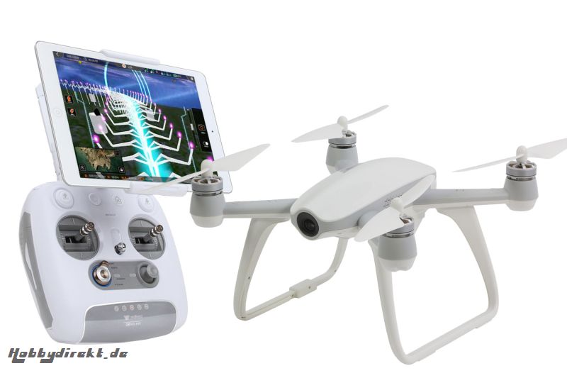 Walkera AIBAO FPV 4K Quadrocopter RTF weiß - FPV-Drohne mit 4K UHD-Kamera, F8-Fernsteuerung, Akku, Ladegerät und APP-Game Walkera 15004550