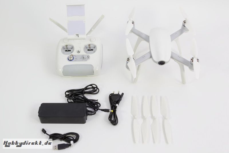 Walkera AIBAO FPV 4K Quadrocopter RTF weiß - FPV-Drohne mit 4K UHD-Kamera, F8-Fernsteuerung, Akku, Ladegerät und APP-Game Walkera 15004550