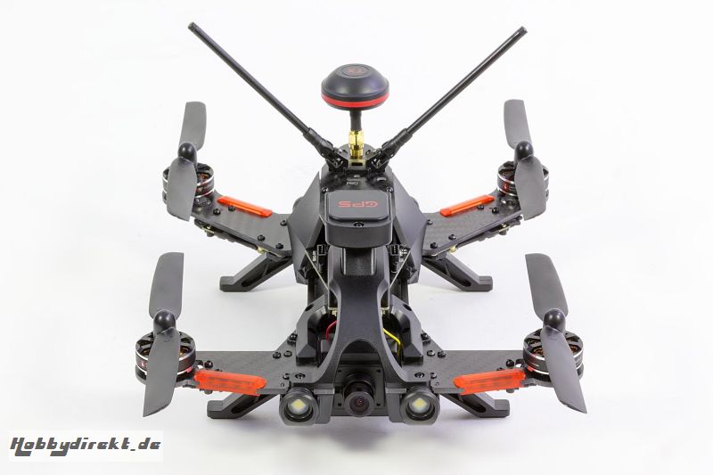 Walkera Runner 250 Pro Racing-Quadrocopter RTF - FPV-Drohne mit HD Kamera, GPS, OSD, Akku, Ladegerät und Devo 7 Fernsteuerung Walkera 15004600