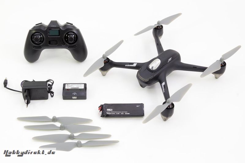 Hubsan X4 Cam Brushless Quadrocopter schwarz - RTF-Drohne mit HD-Kamera, GPS, Akku und Ladegerät (H501C) Hubsan 15030100